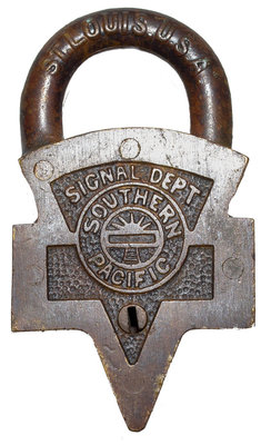 SOUTHERN PACIFIC SIGNAL DEPT LOCK