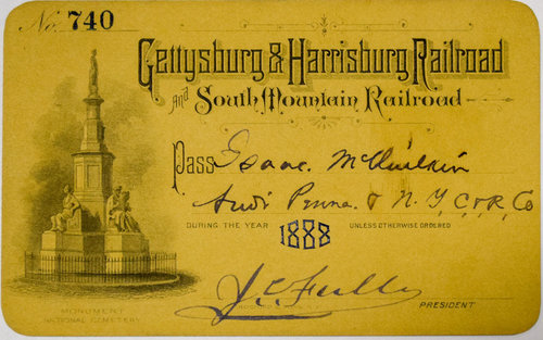 GETTYSBURG & HARRISBURG RAILROAD AND SOUTH MOUNTAIN RAILROAD PASS