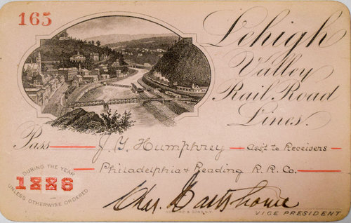 LEHIGH VALLEY RAILROAD PASS