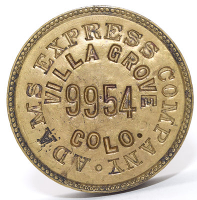 ADAMS EXPRESS COMPANY VILLA GROVE, COLO SEALER