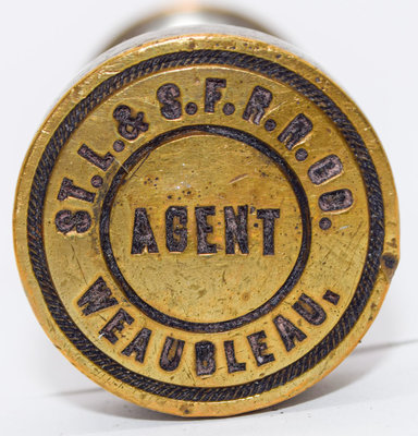 StL&SF RR CO AGENT WEAUBLEAU SEALER