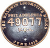 View lot 113 GREAT NORTHERN BUILDERS PLATE