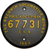 View lot 124 READING RR BUILDERS PLATE
