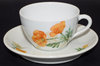 AT&SF CALIFORNIA POPPY CUP & SAUCER