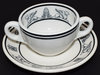 AT&SF GRIFFON BOUILLON CUP & SAUCER