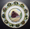 MP STATE FLOWERS SERVICE PLATE