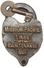 MISSOURI PACIFIC LINES MAINTENANCE WAY LOCK