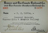 DENVER & RIO GRANDE RAILROAD CO/RIO GRANDE SOUTHERN RAILROAD CO PASS