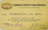 FLORENCE & CRIPPLE CREEK RAILROAD PASS