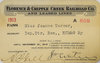 FLORENCE & CRIPPLE CREEK RAILROAD CO PASS