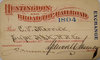 HUNTINGDON & BROAD TOP RAILROAD PASS