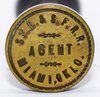 View lot 485 StL&SFRR AGENT MIAMI, OKLA SEALER