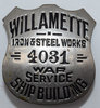 View lot 65 WILLAMETTE IRON & STEEL WORKS 4031 WAR SERVICE SHIP BUILDING