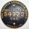 View lot 72 ATCHISON TOPEKA & SANTA FE BUILDERS PLATE