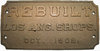 View lot 85 SOUTHERN PACIFIC BUILDERS PLATE