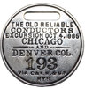 View lot 97 C&NW & UP RYS BAGGAGE TAG
