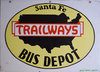 View lot 114 SANTA FE TRAILWAYS BUS DEPOT SIGN