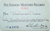 View lot 421 RIO GRANDE WESTERN RAILWAY PASS