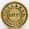 View lot 435 The CK&WRR AGENT LORRAINE, KAN WAX SEAL