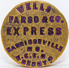 WELLS FARGO & CO EXPRESS HARRISONVILLE MO KCC&S DEPOT WAX SEAL