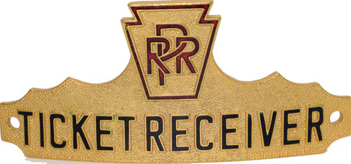 PRR TICKET RECEIVER BADGE
