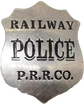 PRR CO RAILWAY POLICE BADGE