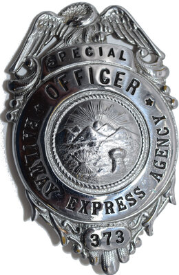 RAILWAY EXPRESS AGENCY SPECIAL OFFICER 373 BADGE