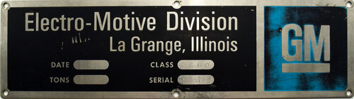 CHICAGO & NORTH WESTERN RR PLATE