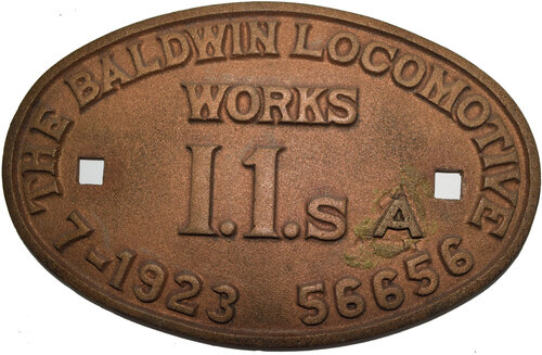 PENNSYLVANIA RR PLATE