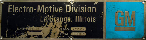 READING RR PLATE