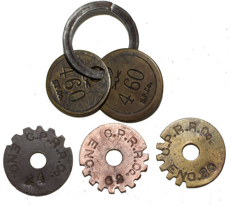 CENTRAL PACIFIC & SOUTHERN PACIFIC TOKENS