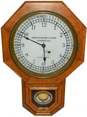 SANTA FE DEPOT CLOCK 
