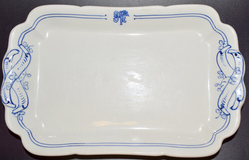 AT&SF BLEEDING BLUE PLATTER