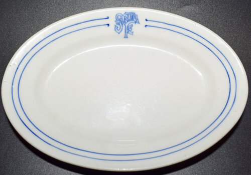 AT&SF BLEEDING BLUE PLATTER