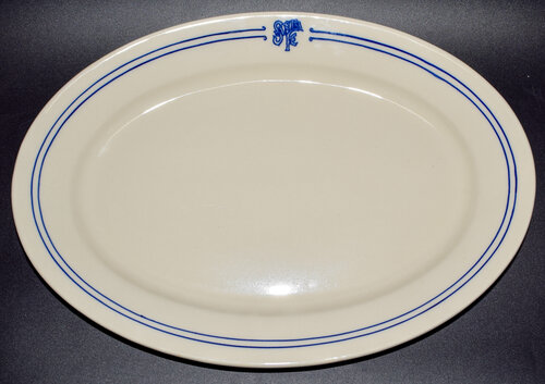 AT&SF BLEEDING BLUE PLATTER