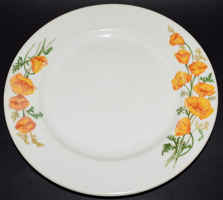 AT&SF CALIFORNIA POPPY DINNER PLATE