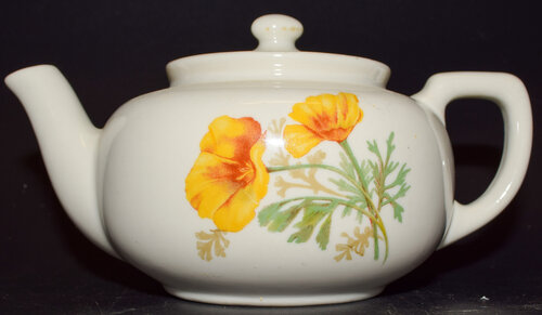 AT&SF CALIFORNIA POPPY TEAPOT