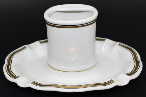 GOLD & BLACK ASHTRAY