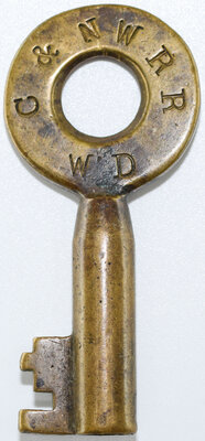 C&NW RR WD KEY