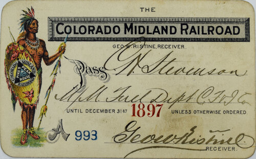 COLORADO MIDLAND RAILROAD PASS