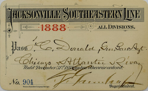 JACKSONVILLE SOUTHEASTERN LINE PASS