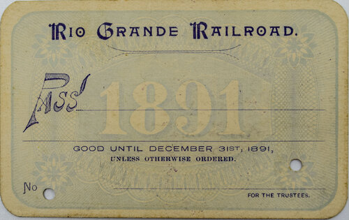 RIO GRANDE RAILROAD PASS