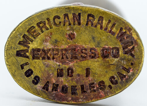 AMERICAN RAILWAY EXPRESS CO NO. 1 LOS ANGELES CAL SEAL