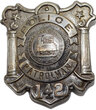 View lot 23 DELAWARE & HUDSON CO POLICE PATROLMAN BADGE #142