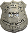 View lot 26 GN RWY CO BRIDGE GUARD 42 USRA BADGE