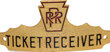 View lot 39 PRR TICKET RECEIVER BADGE