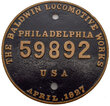 ALGERS WINSLOW & WESTERN RR PLATE