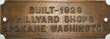 GREAT NORTHERN RR PLATE