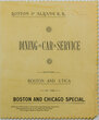 BOSTON & ALBANY MENU