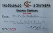 View lot 416 COLORADO & SOUTHERN RAILWAY COMPANY PASS